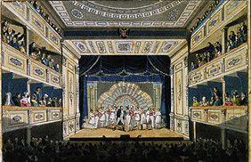 Aufführung von Ferdinand Raimunds Der Bauer als Millionär im Leopoldstäd Theater Wien