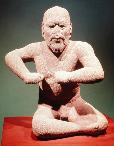 Figurine of a wrestler from Olmec