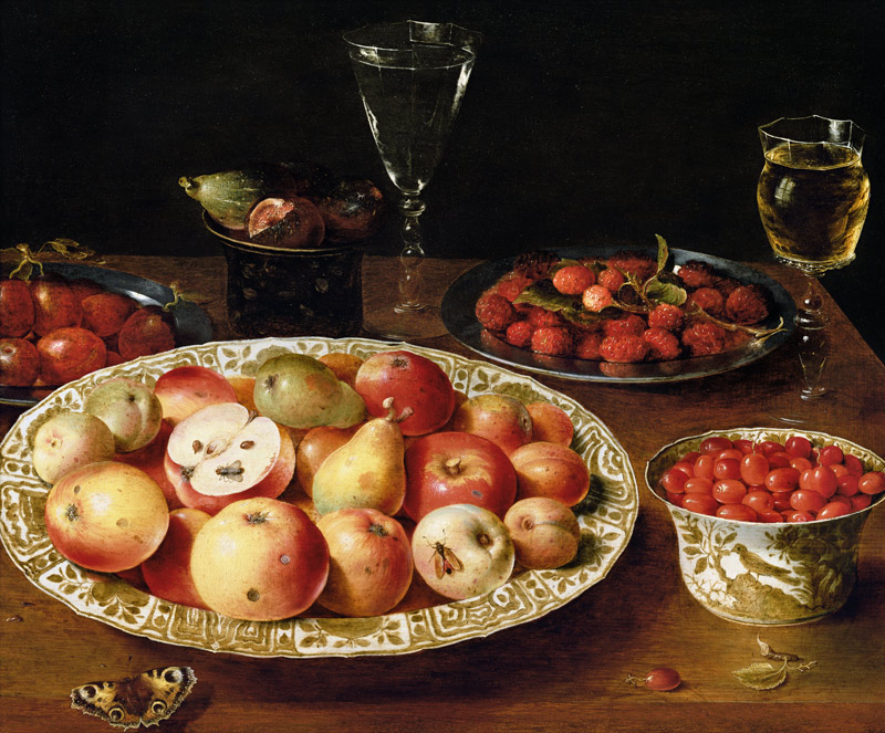 Still Life with Fruit in Wan-Li Porcelain Bowls from Osias Beert I.