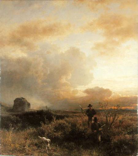 Clearing Thunderstorm in the Countryside from Oswald Achenbach