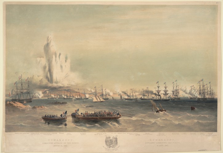 Bomarsund. Combined attack on the forts. August 15, 1854 from Oswald Walter Brierly