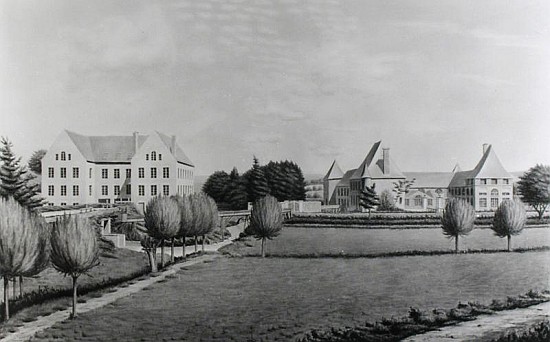 View of the Two Mills of Angecourt, founded in 1812 Baron Neuflize  from P. Dujardin