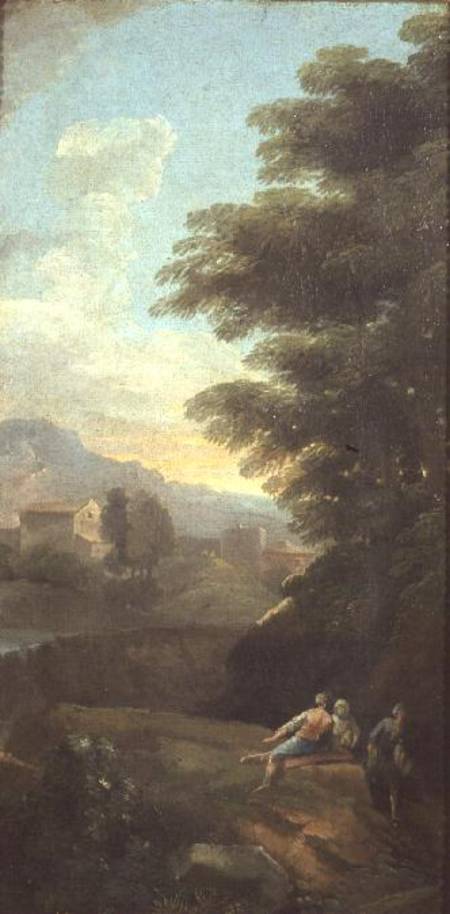 Lovers in a Classical Landscape from Paolo Anesi