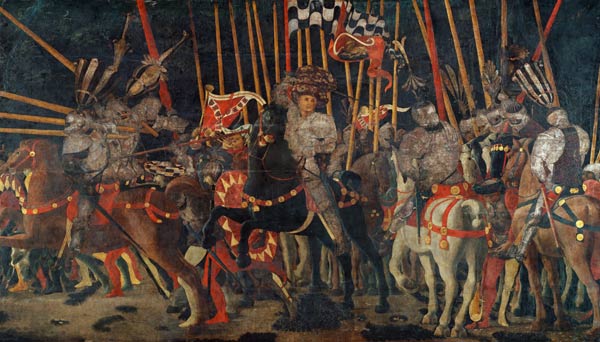 Die Schlacht von San Romano. from Paolo Uccello
