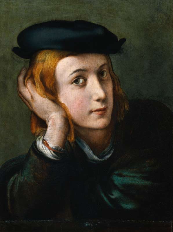 Bildnis eines jungen Mannes. from Parmigianino