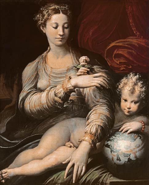 Die Madonna mit der Rose from Parmigianino