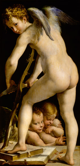 Der bogenschnitzende Amor from Parmigianino