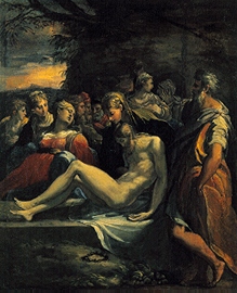 Die Grablegung Jesu. from Parmigianino
