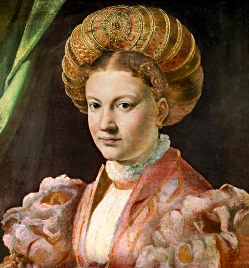 Portrait of a young woman, possibly Countess Gozzadini from Parmigianino