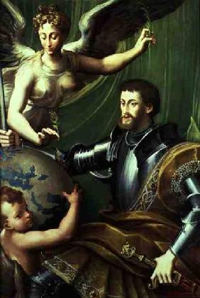 Emperor Charles V (1500-58) Receiving the World