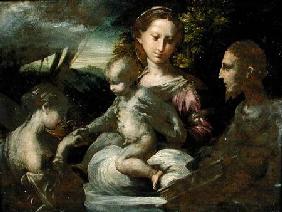 Study for The Mystic Marriage of St. Catherine