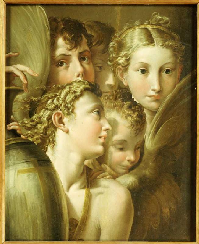 Fünf Engel. from Parmigianino (nach)