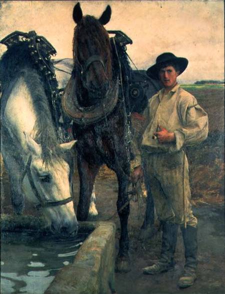 Horses at the Water Trough from Pascal A.J. Dagnan-Bouveret