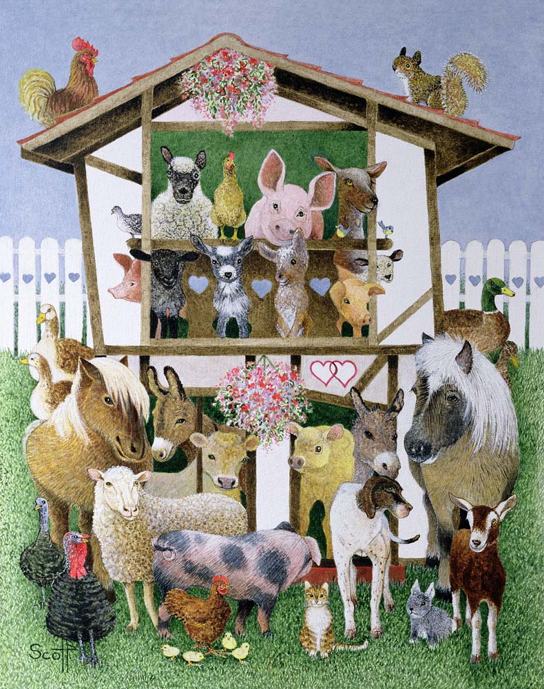 Animal Playhouse (oil on canvas)  from Pat  Scott