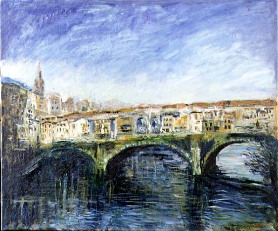 The Ponte Vecchio, Florence, 1995 (oil on canvas)  from Patricia  Espir