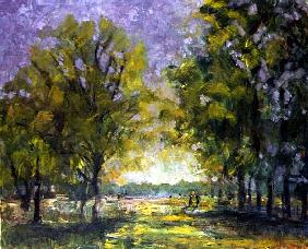 Park in October, 1998 (oil on canvas) 