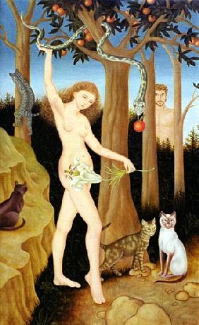 Adam & Eve, 1990 (oil on canvas) 