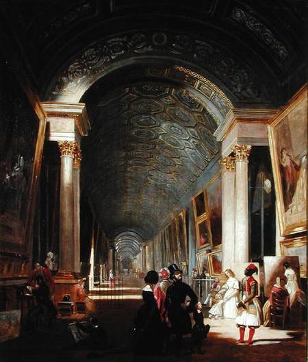View of the Grande Galerie of the Louvre from Patrick Allan-Fraser