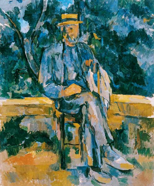 Sitzender Mann from Paul Cézanne