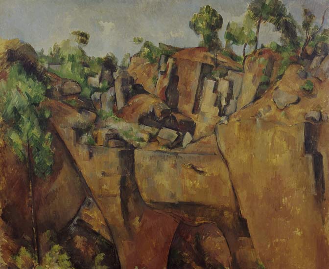 Steinbruch bei Bibémus. from Paul Cézanne