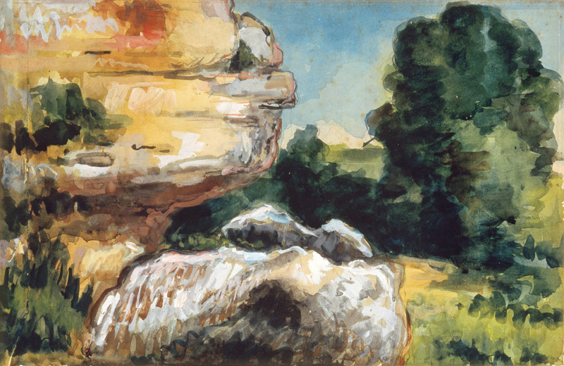 Aquarelle, Impression daprès nature from Paul Cézanne