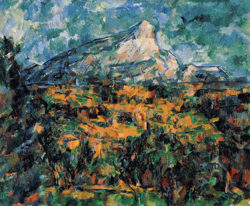 Landschaft bei Aix mit dem Mont Saint-Victoire from Paul Cézanne