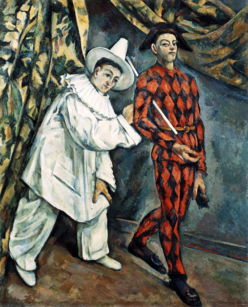 Pierrot and Harlequin from Paul Cézanne