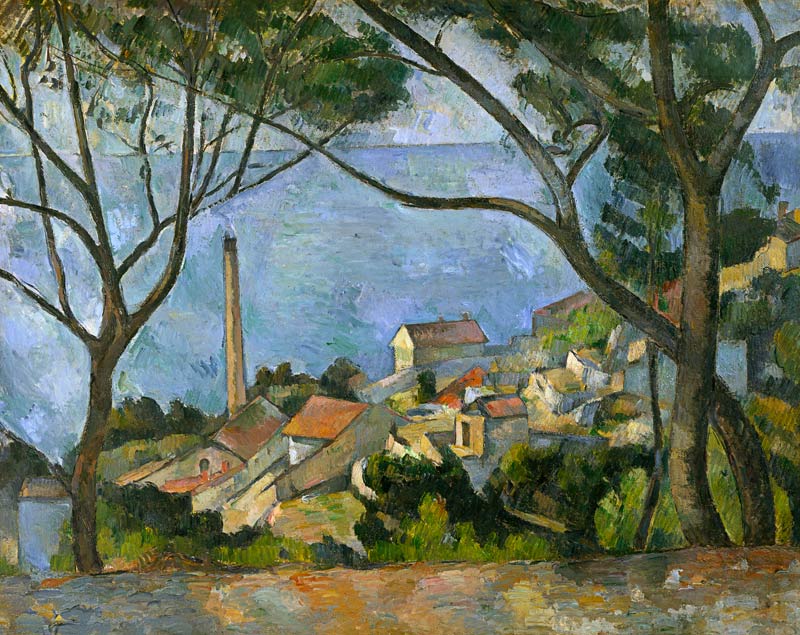 The Sea at l'Estaque from Paul Cézanne