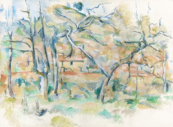 Trees and houses, Provence from Paul Cézanne