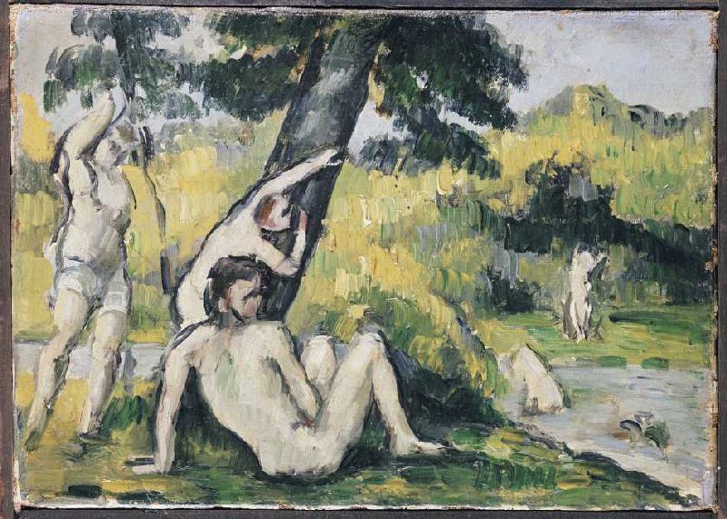 Der Badeplatz. from Paul Cézanne