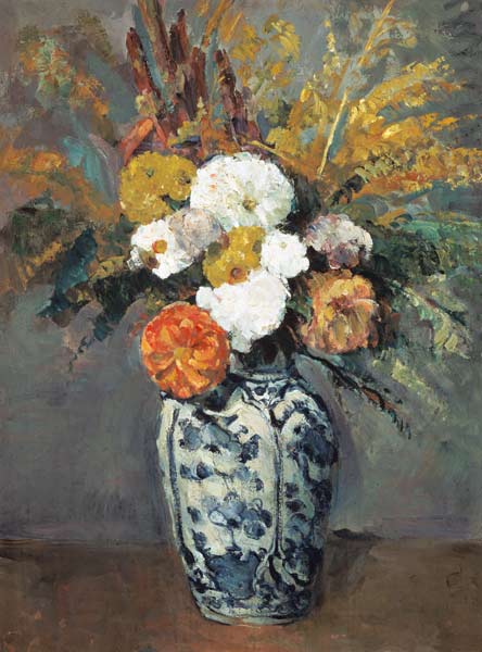 Dahlienstrauss in Porzellanvase from Paul Cézanne