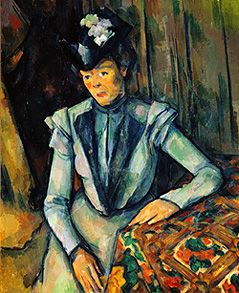 Dame in blau. from Paul Cézanne