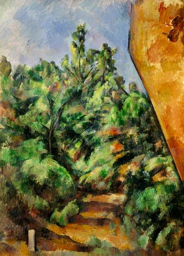 Der rote Felsen from Paul Cézanne