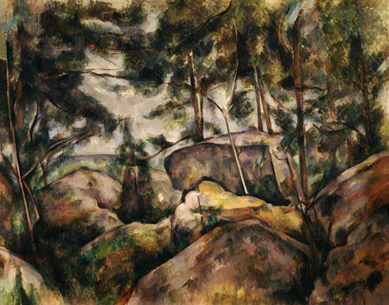 Felsen im Wald from Paul Cézanne