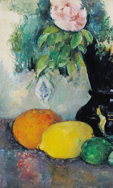 Flowers and fruits, c.1880 (see also 287552) from Paul Cézanne