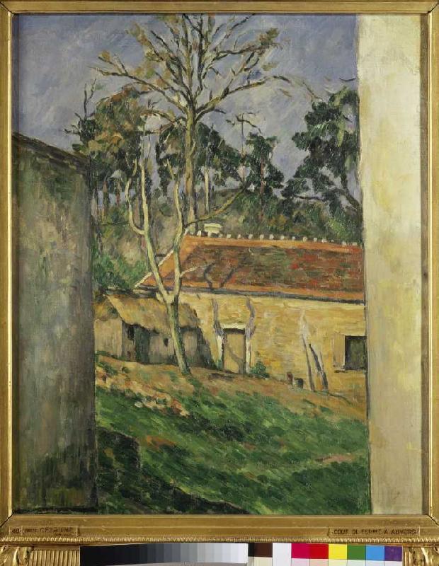Hof eines Bauernhauses in Auvers. from Paul Cézanne