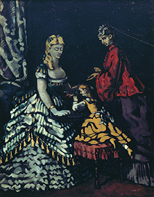 Interieur mit zwei Frauen und Kind from Paul Cézanne