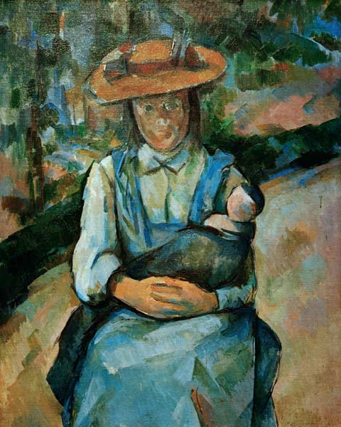 Junges Mädchen mit Puppe from Paul Cézanne