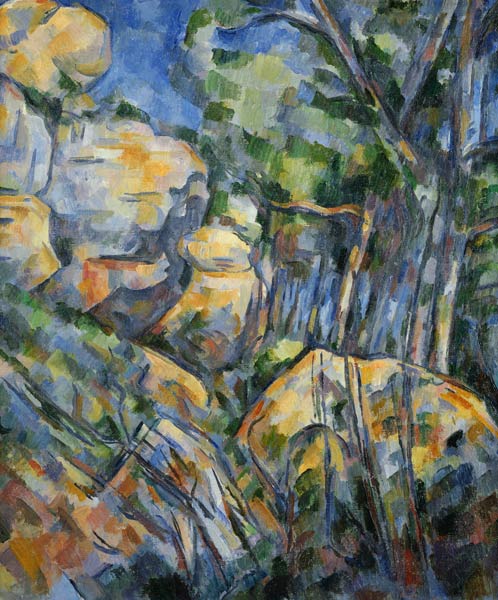 P.Cezanne, Felsen bei den Hoehlen ... from Paul Cézanne