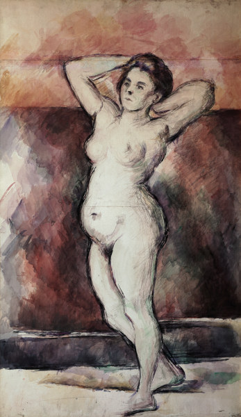 Standing nude from Paul Cézanne