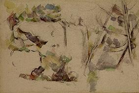 Steinbruch bei Bibémus. from Paul Cézanne