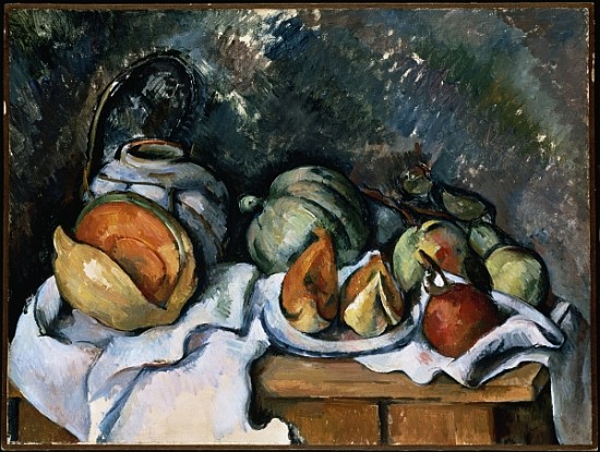 Still Life with Fruit and a Ginger Pot, c.1895 from Paul Cézanne
