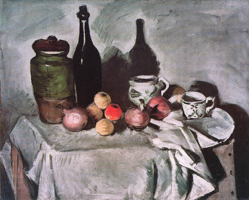 Stilleben mit Früchten und Geschirr from Paul Cézanne