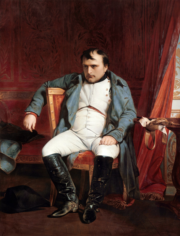 Napoleon I. zu Fontainebleau am 31. Maerz 1814 nach Empfang der Nachricht vom Einzug der Verbuendete from Paul Delaroche