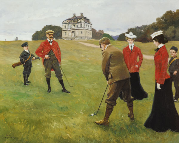 Golf Players at Copenhagen Golf Club from Paul Fischer