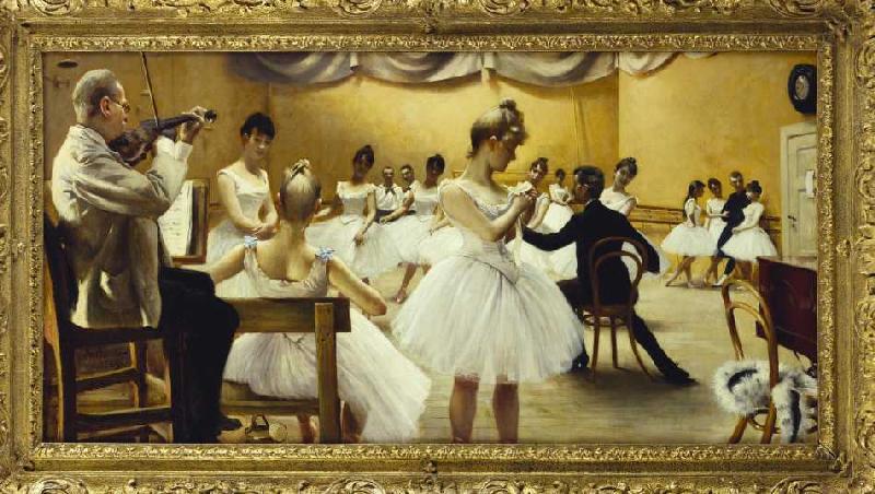 Die Ballettschule des königlichen Theaters. from Paul Fischer