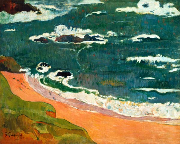 Strand bei Le Pouldu. (Collection Henry Ford II.) from Paul Gauguin