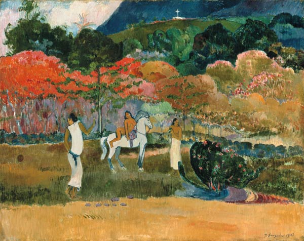 Frauen mit weißem Pferd from Paul Gauguin