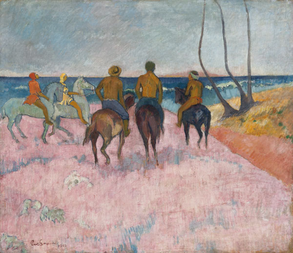 Horseman on the Beach (Hiva Hoa) from Paul Gauguin