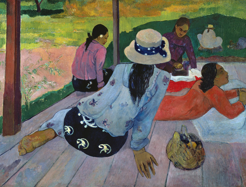 La Sieste from Paul Gauguin